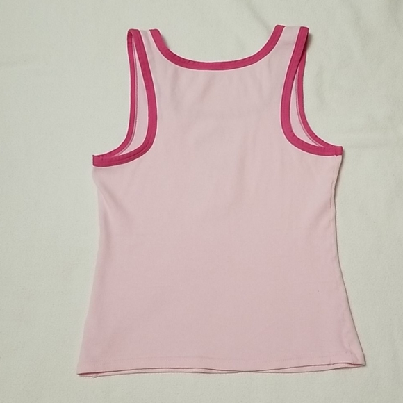 PIRATE KITTY Girl's Pink Tank Top - Picture 3 of 5